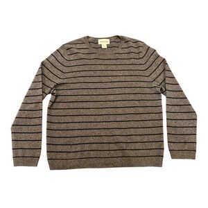 Dartmoor Men’s 100% Cashmere Lightweight Crewneck Sweater Large Gray/Blue